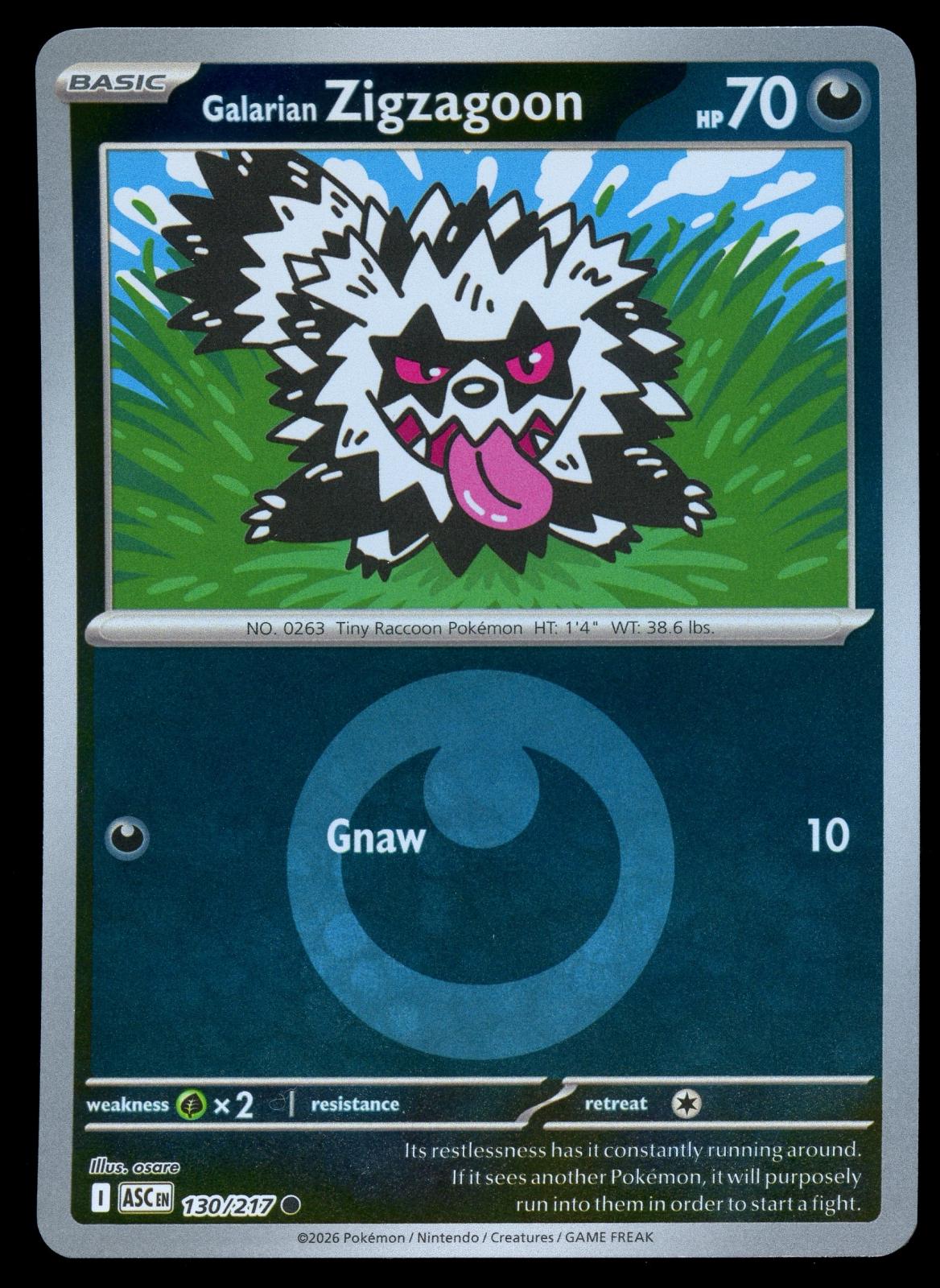 Ascended Heroes Galarian Zigzagoon [Energy] Pokémon card